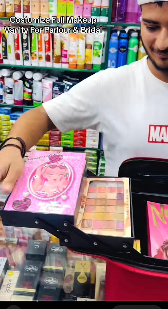 Vanity Makeup Pink Box