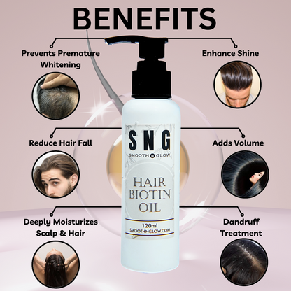 S&G Special 17+ Herbs Biotin Oil | SAY NO TO HAIR FALL!