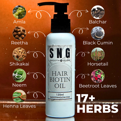 S&G Special 17+ Herbs Biotin Oil | SAY NO TO HAIR FALL!